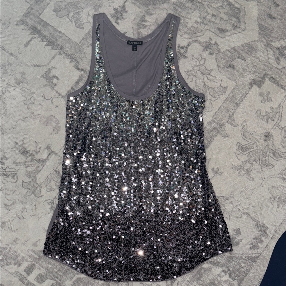 Express- Sequin Tank Top